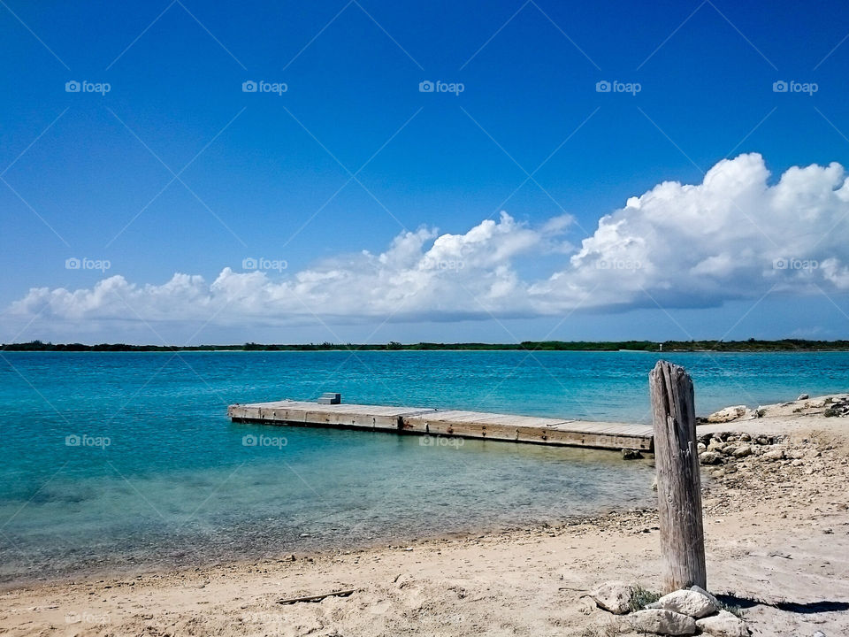 pier in Turks and Caicos Islands