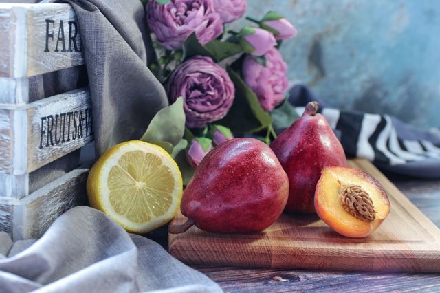 Still life with fresh fruits 