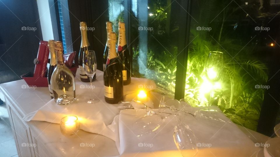 Bubbles at new years eve 2016