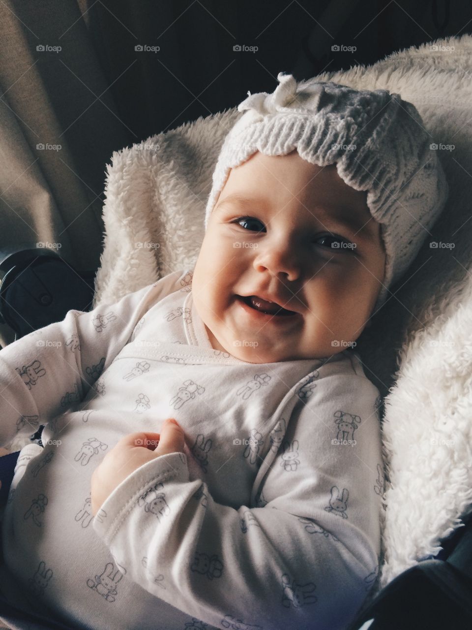 Portrait of cute baby