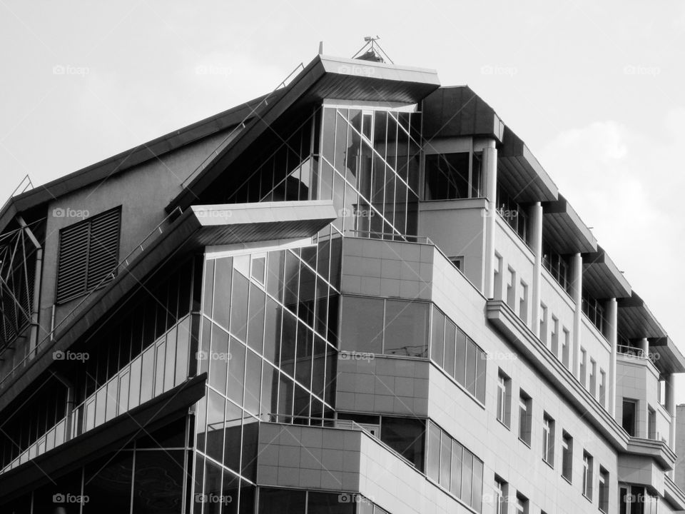 An unusual architectural structure.