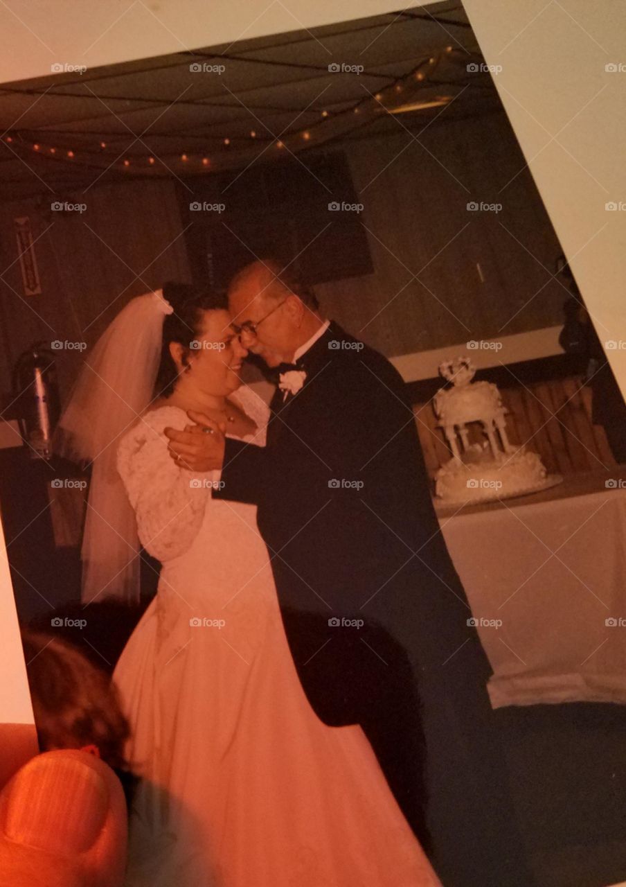 Bride dancing with her Dad.