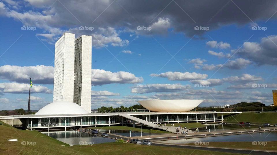 Brasilia parliament. architecture design in brasilia