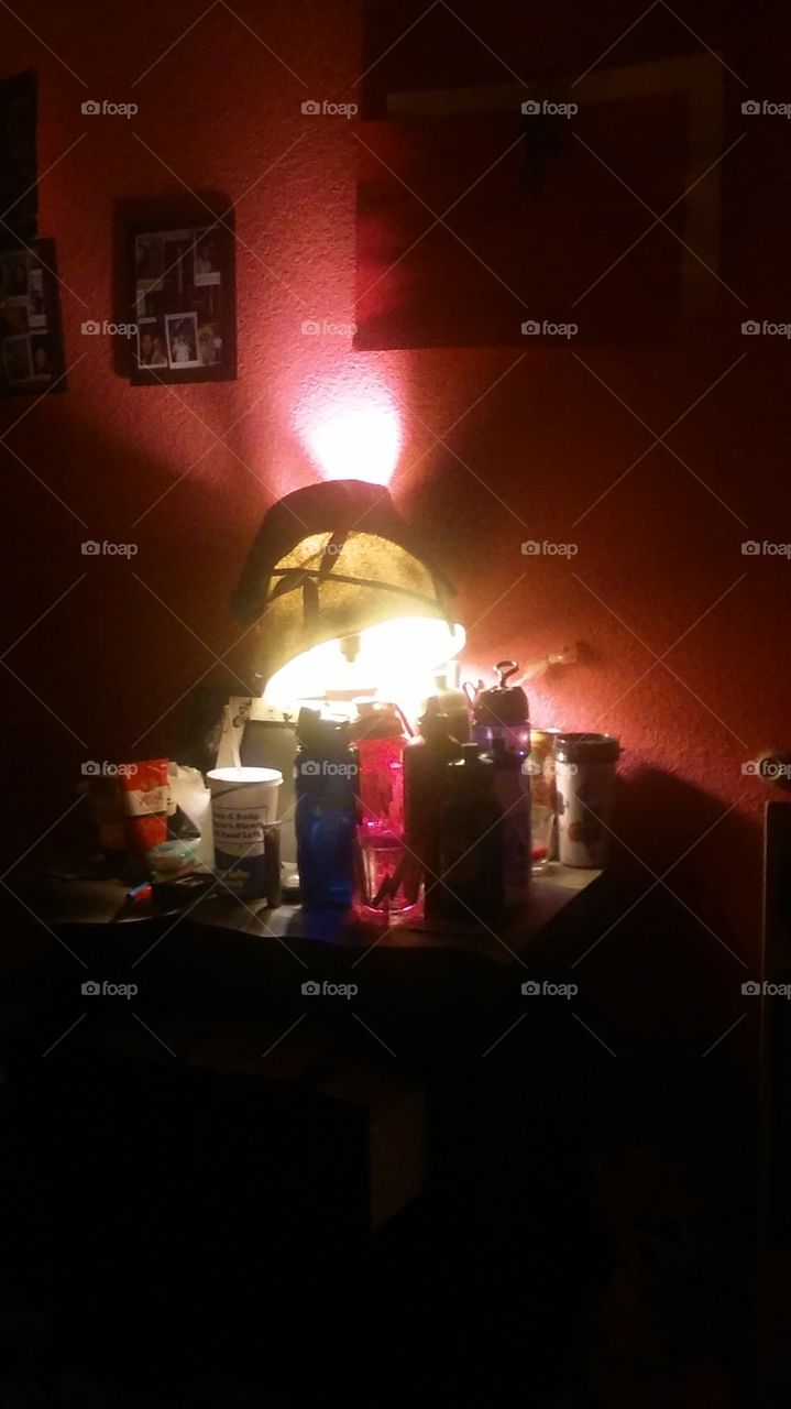 Working late at night