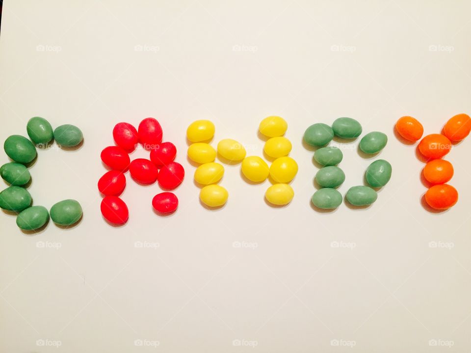 Candy written with candies