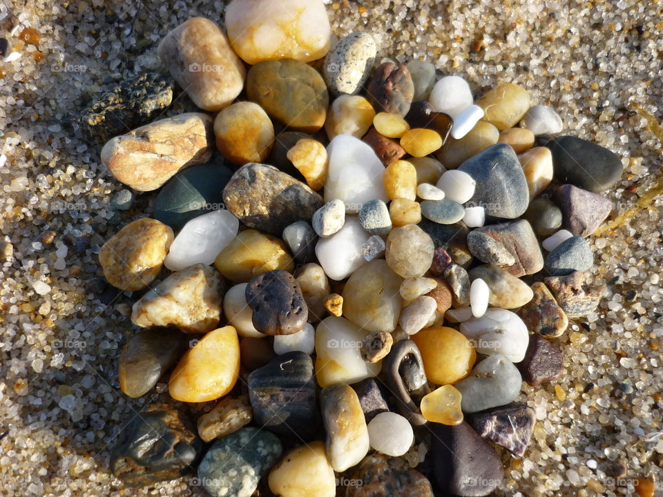 Pebbles on the beach