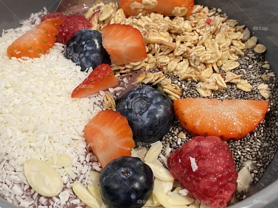 Delicious healthy breakfast 