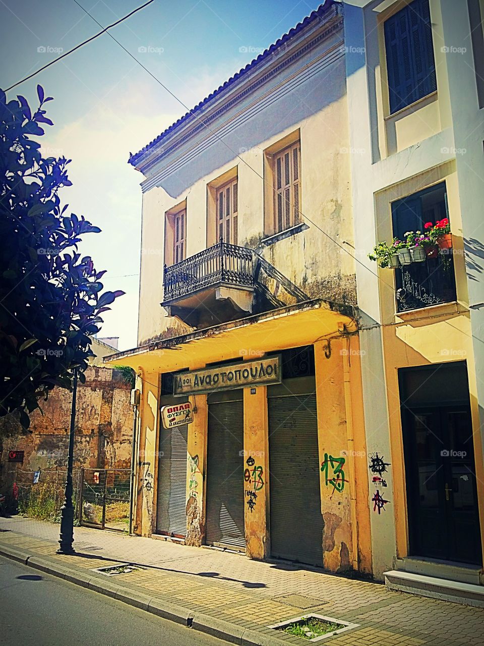 house with balcony