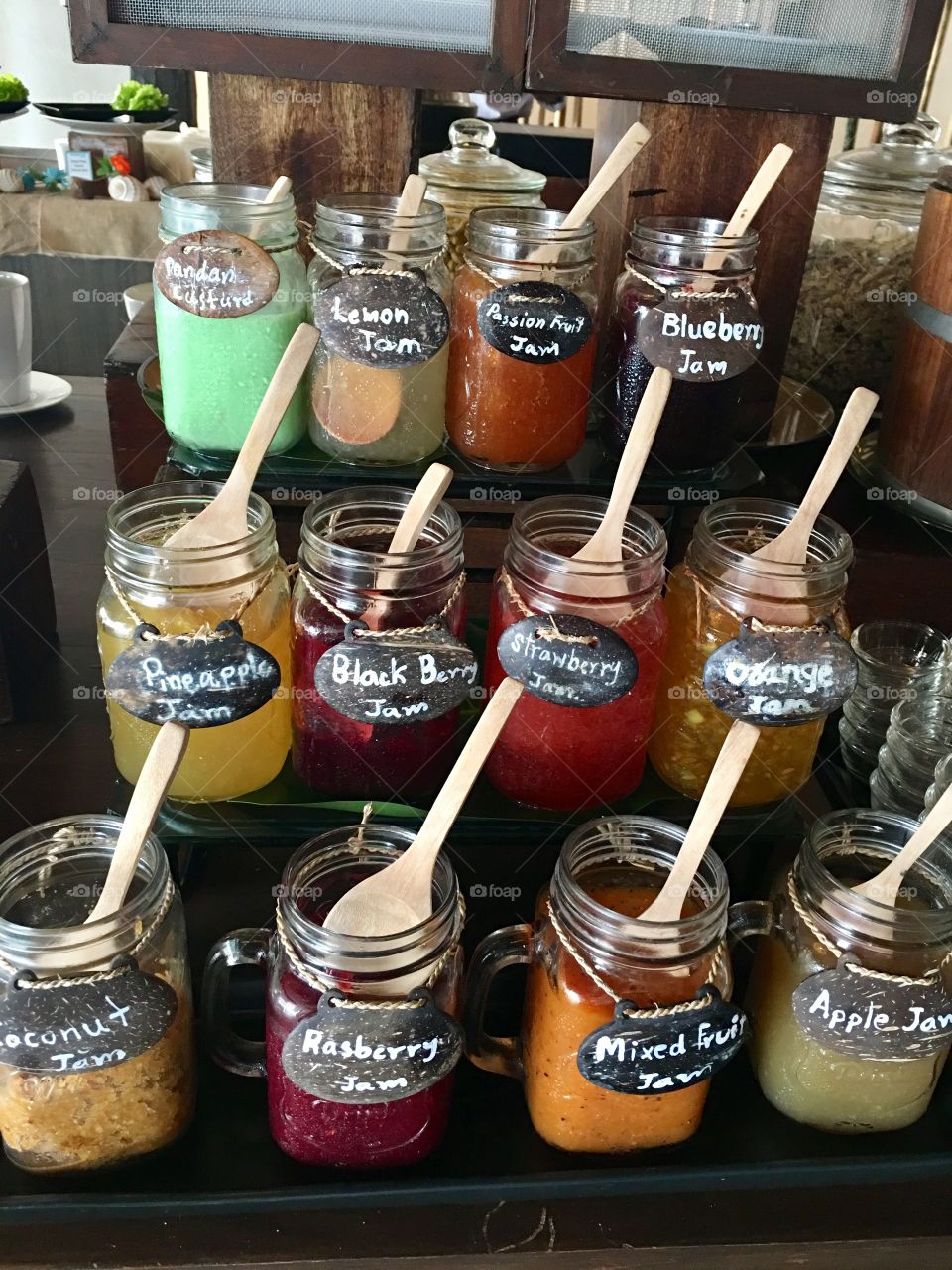 Jams!!! Tons of variety! Yum !! 