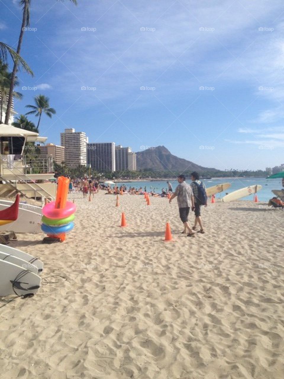 Diamond Head from Waikiki Beach