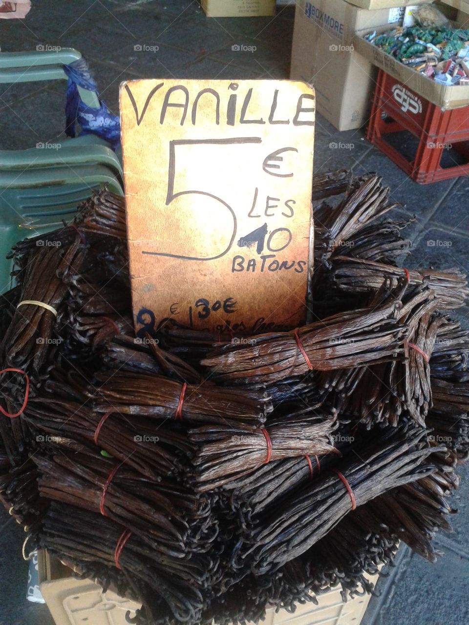 Vanille marché La Réunion vanille bourbon 