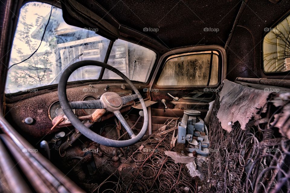 The old bones of a truck