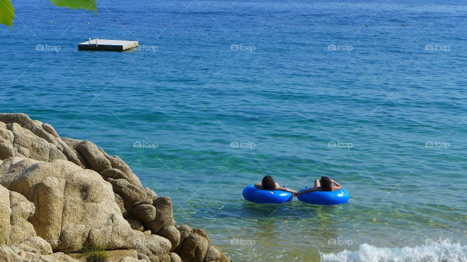 Couple in paradise getaway