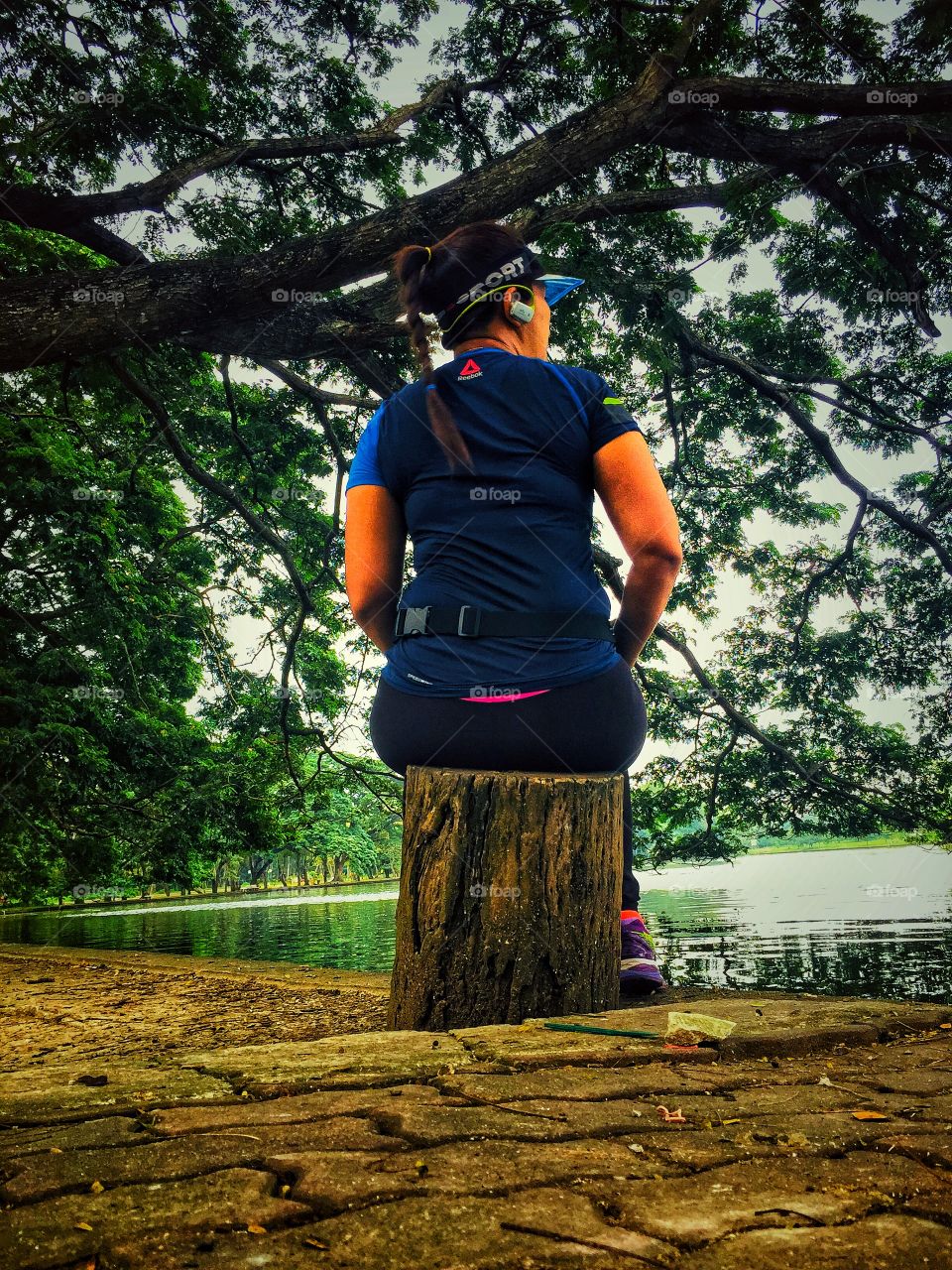 When you stop you will see it.