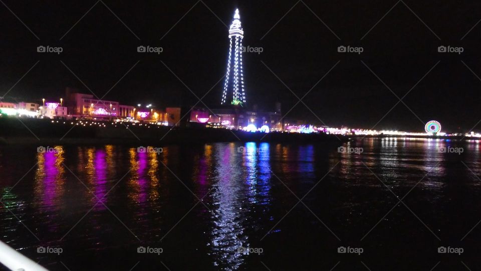 A view of Blackpool illuminations
