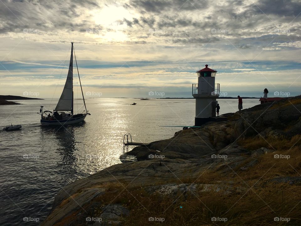 Lighthouse, Water, No Person, Sea, Ocean