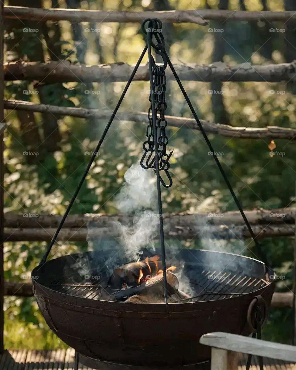 Glory be to God, the magnificent and picturesque view and the natural green trees are a view that is nothing more wonderful than it