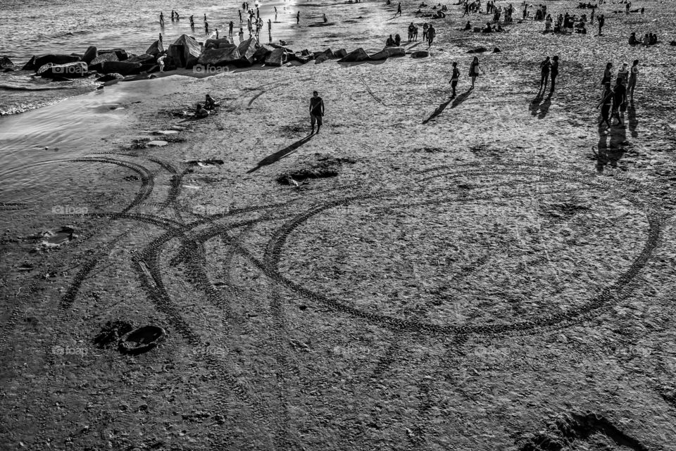 People on beach