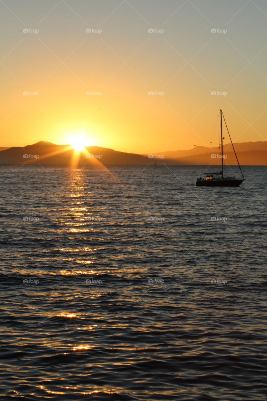 Sunset, Water, Dawn, Sea, Ocean