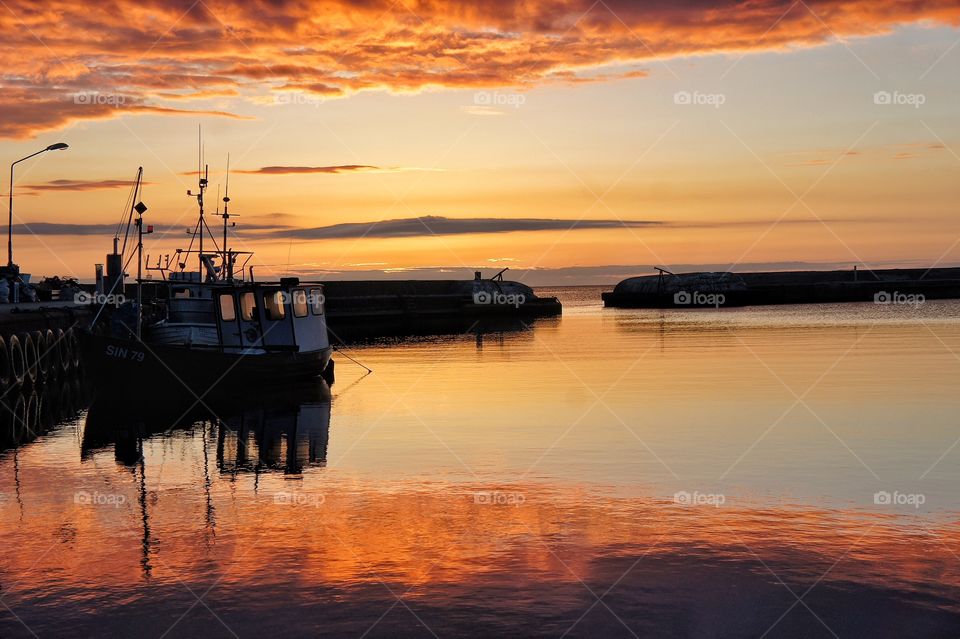 Scenic view of sunset