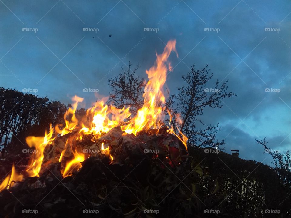 with a little bit imagination, a daemon emerge through ashes and fire.