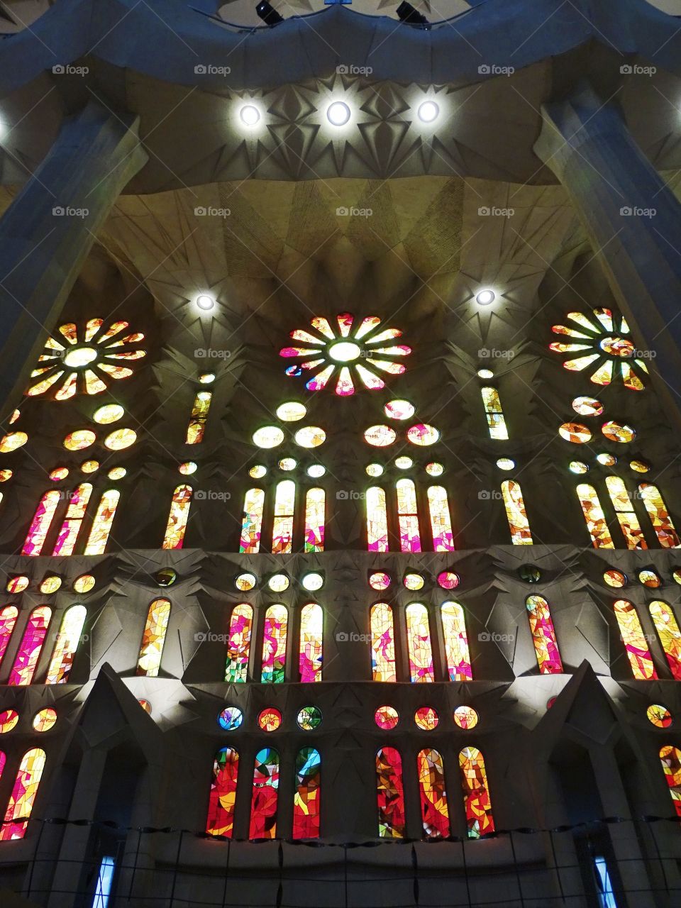 The lights of the cathedral