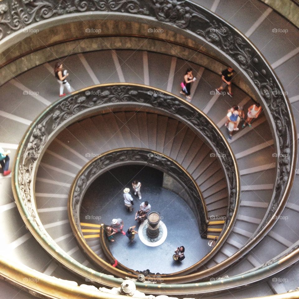 Stairs in the Vatican Museum