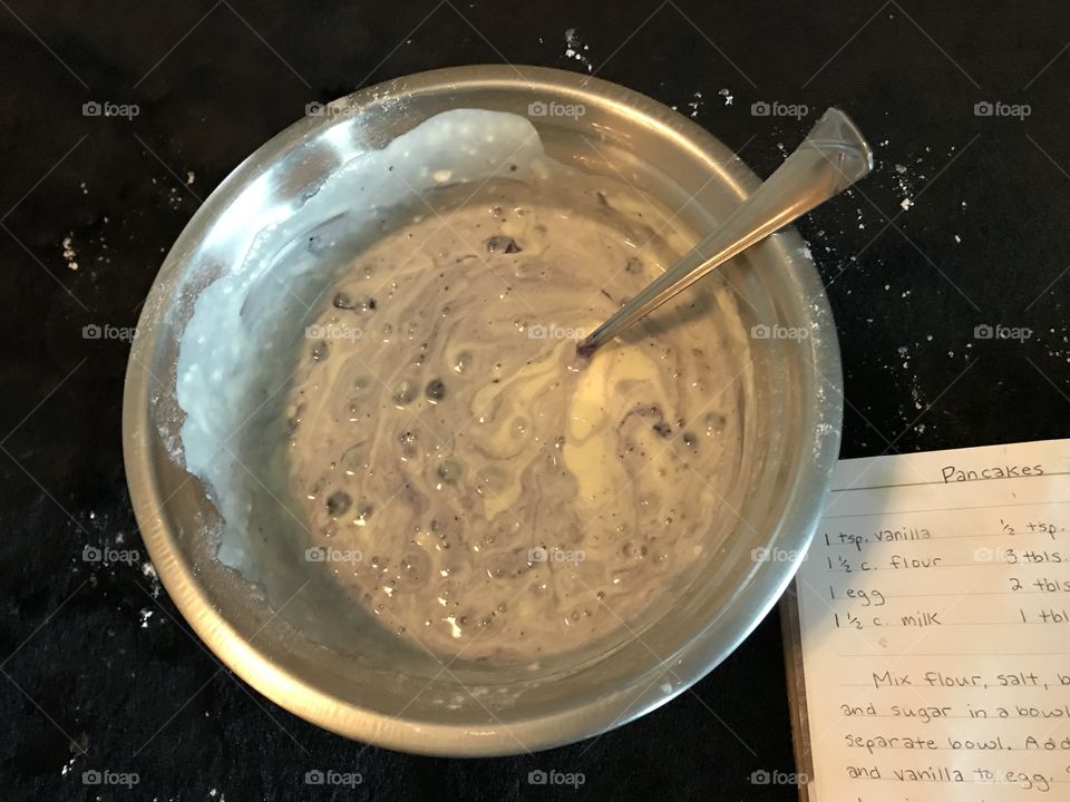 Pancake mix and recipe