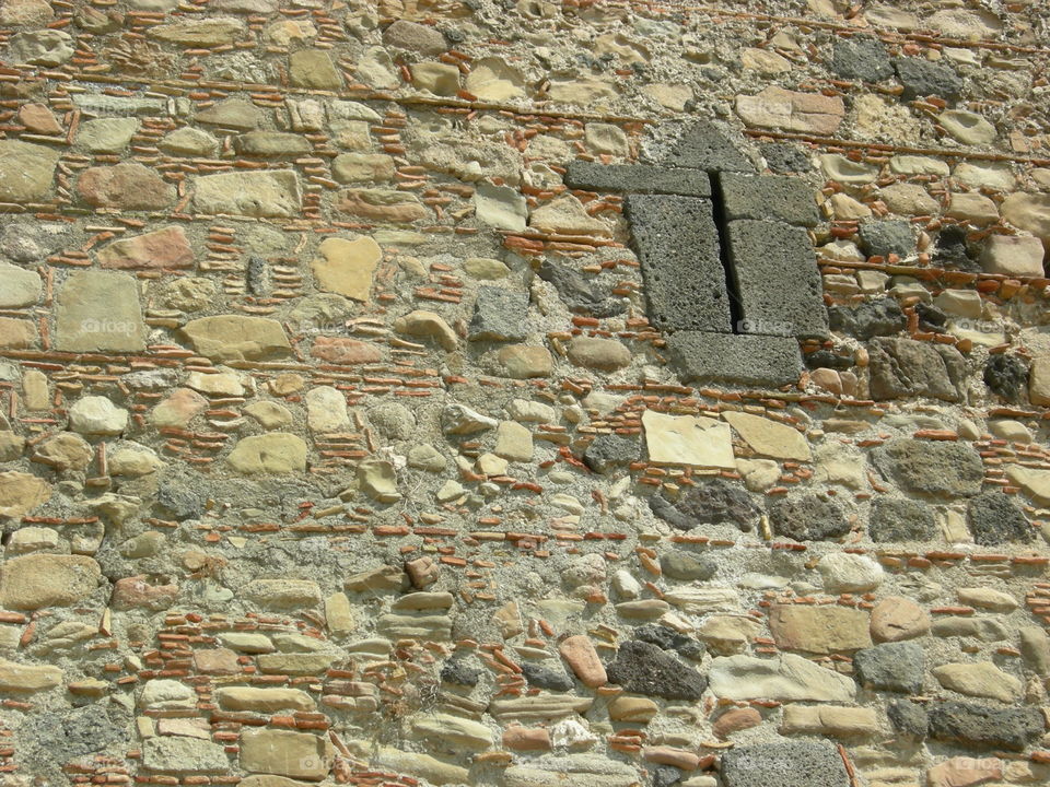 old stone and brick wall