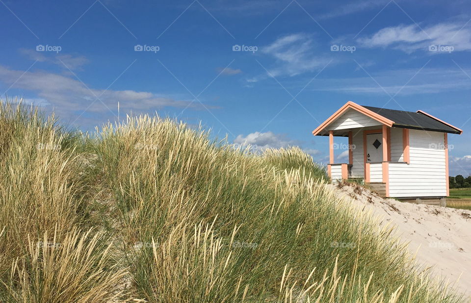 Beach hut, Skanör, Sweden.