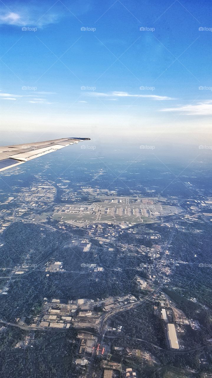Aerial view of Atlanta airport