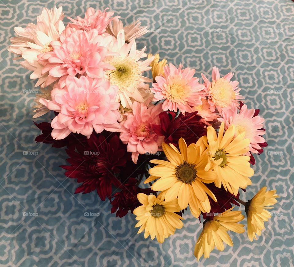 A colorful birthday bouquet