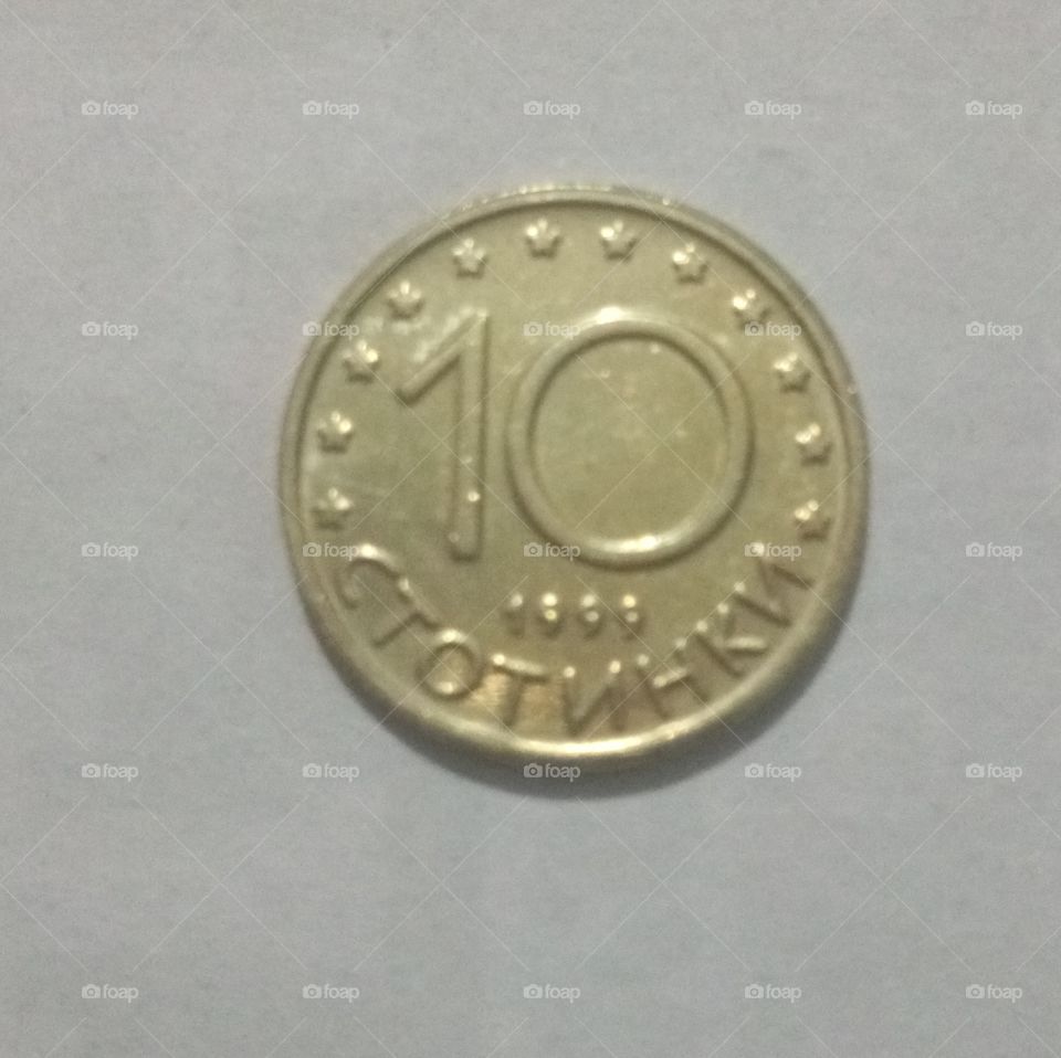 10 Stotinki Coin from Bulgaria