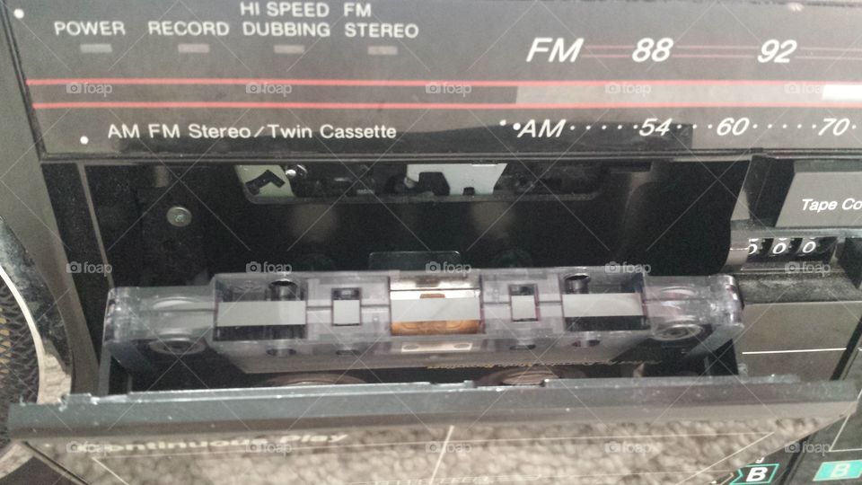 old school tape in player