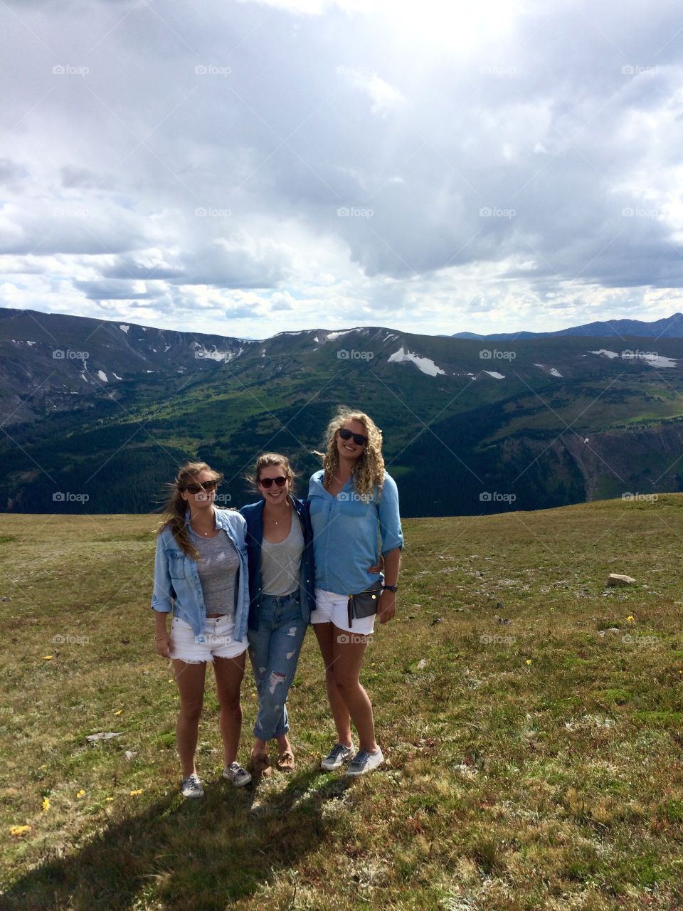 Girls in the mountains