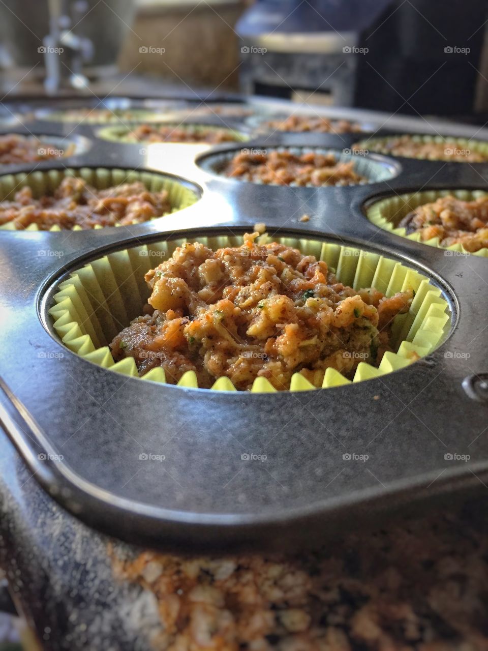 Healthy vegetarian pre-baked "Superhero" muffins from Run Fast. Eat Slow.