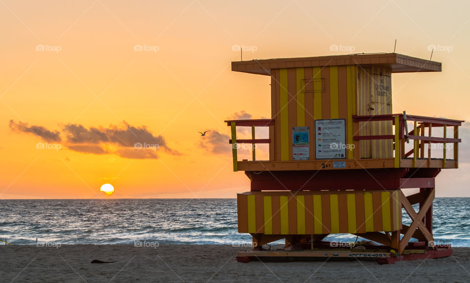 The sun rises on the east