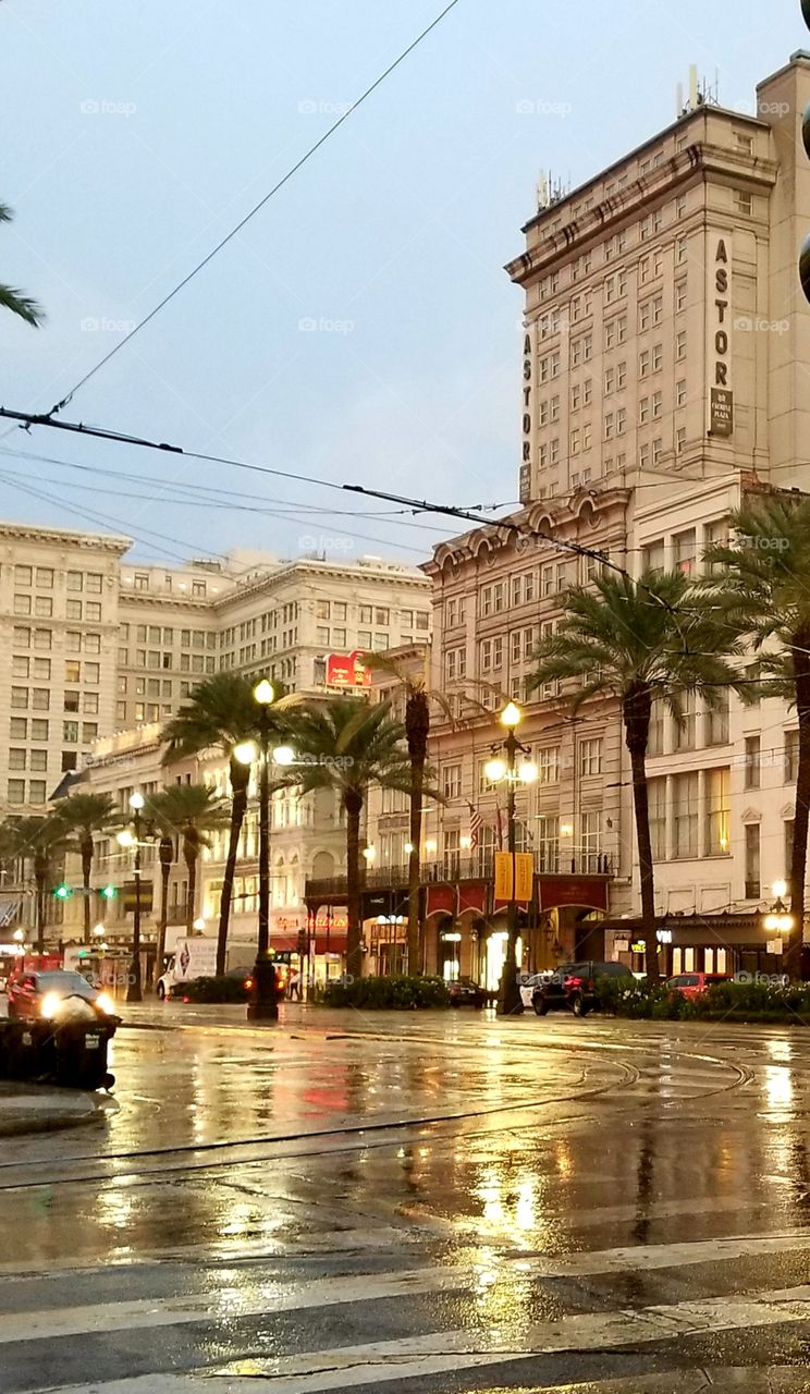 Downtown New Orleans makes for a fun trip even if it's raining