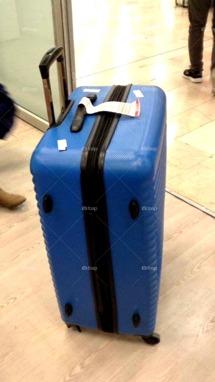 Broken suitcase