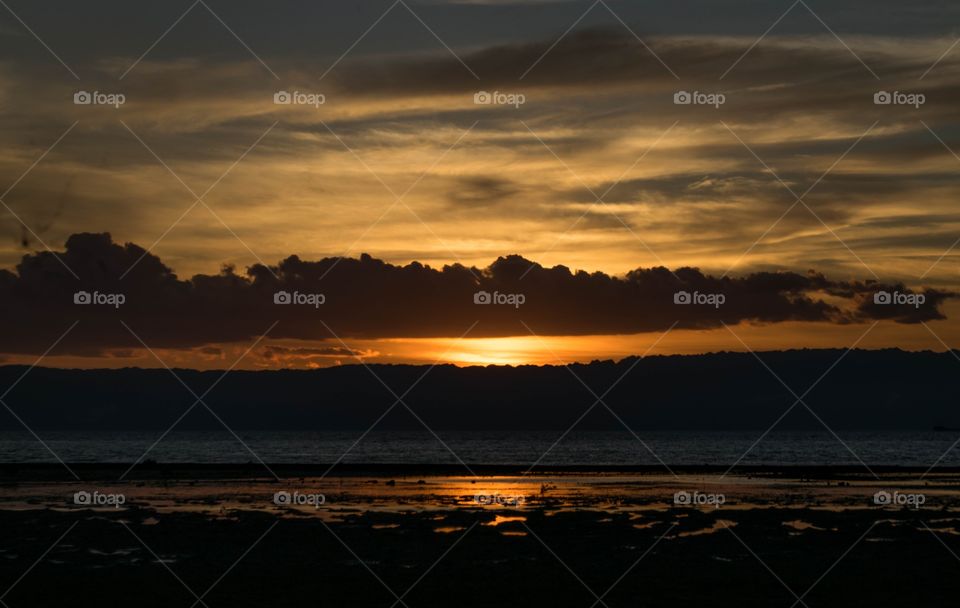 beachfront sunset