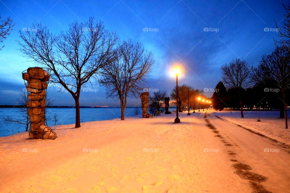 charming winter dusk