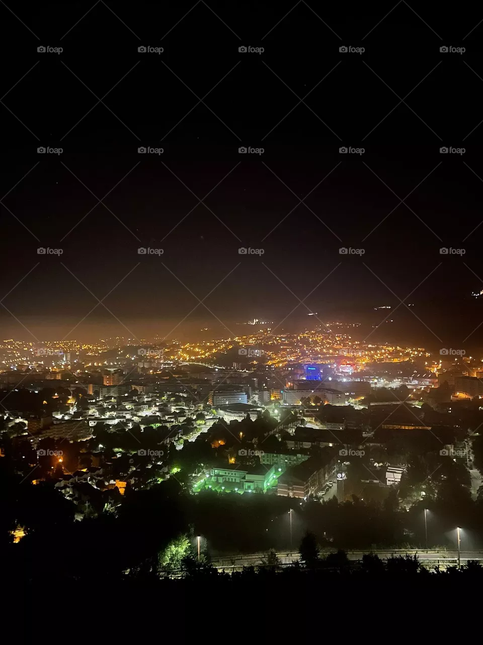 Up the Hill City View by Night
Braga, Portugal