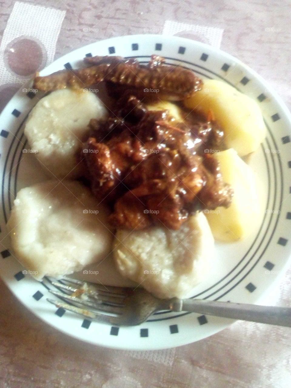 we have to eat food to make us strong and healthy and this meal is one of a kind enjoy