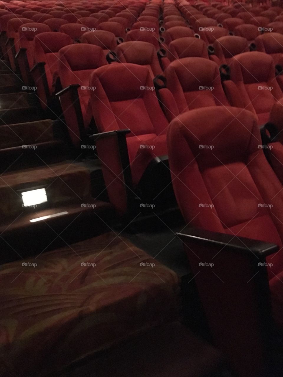 Red velvet theatre seats