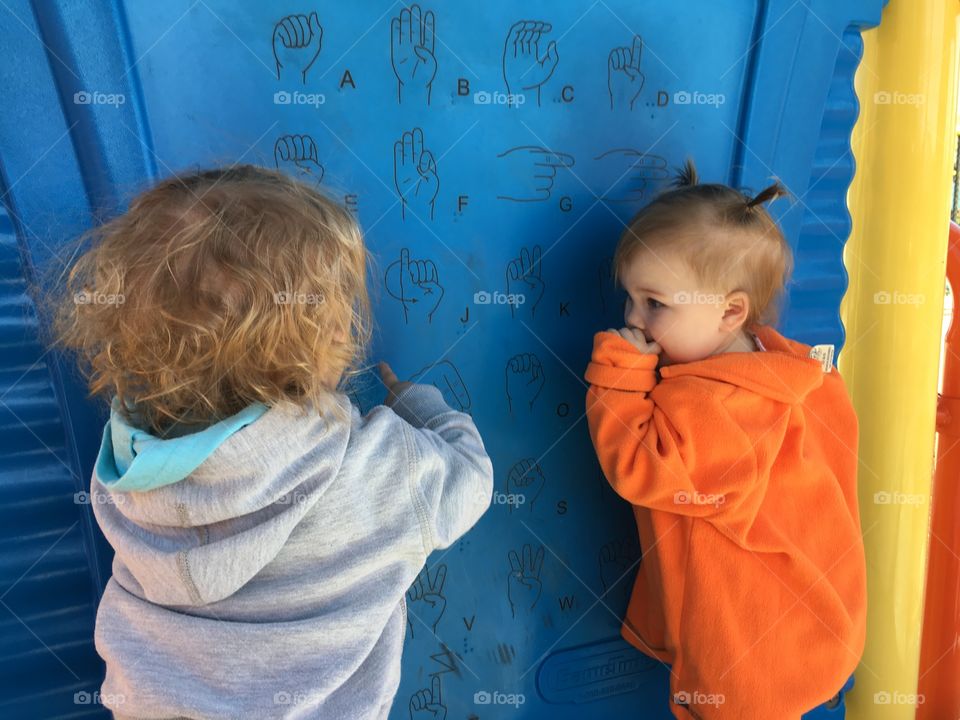 Little ones at the park 