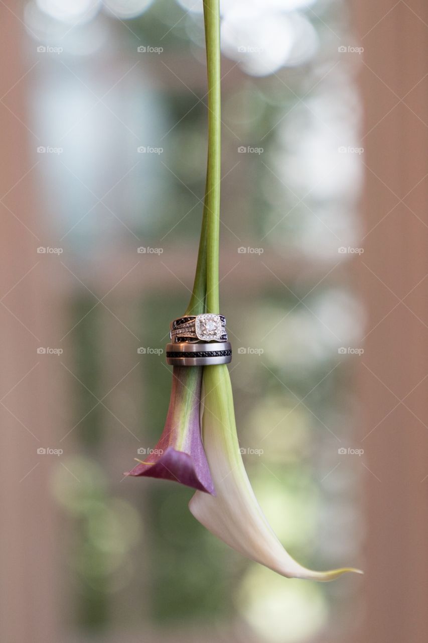 Wedding ring bouquet 