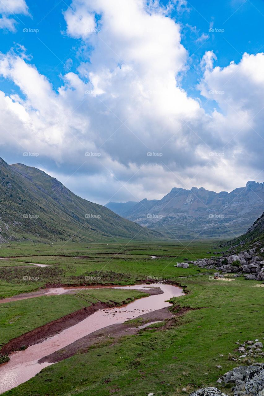 river crossing a valley