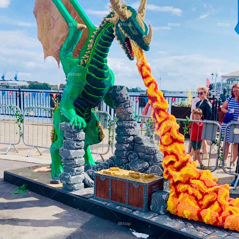 Dragon made of LEGO 