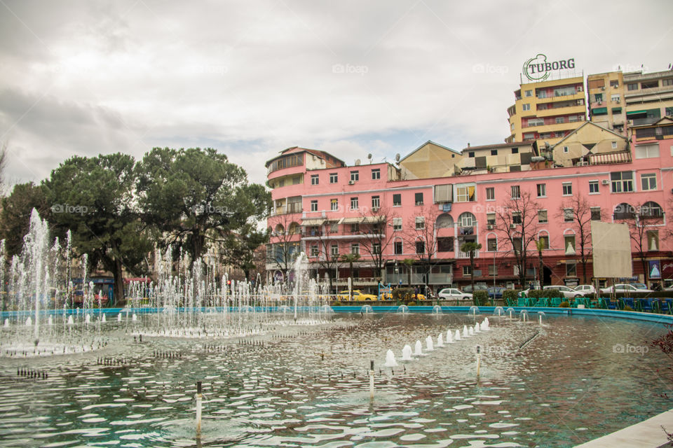 Tirana fountain 