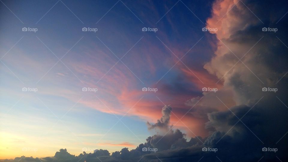 Painting of clouds in the sky 🤍☁️💙